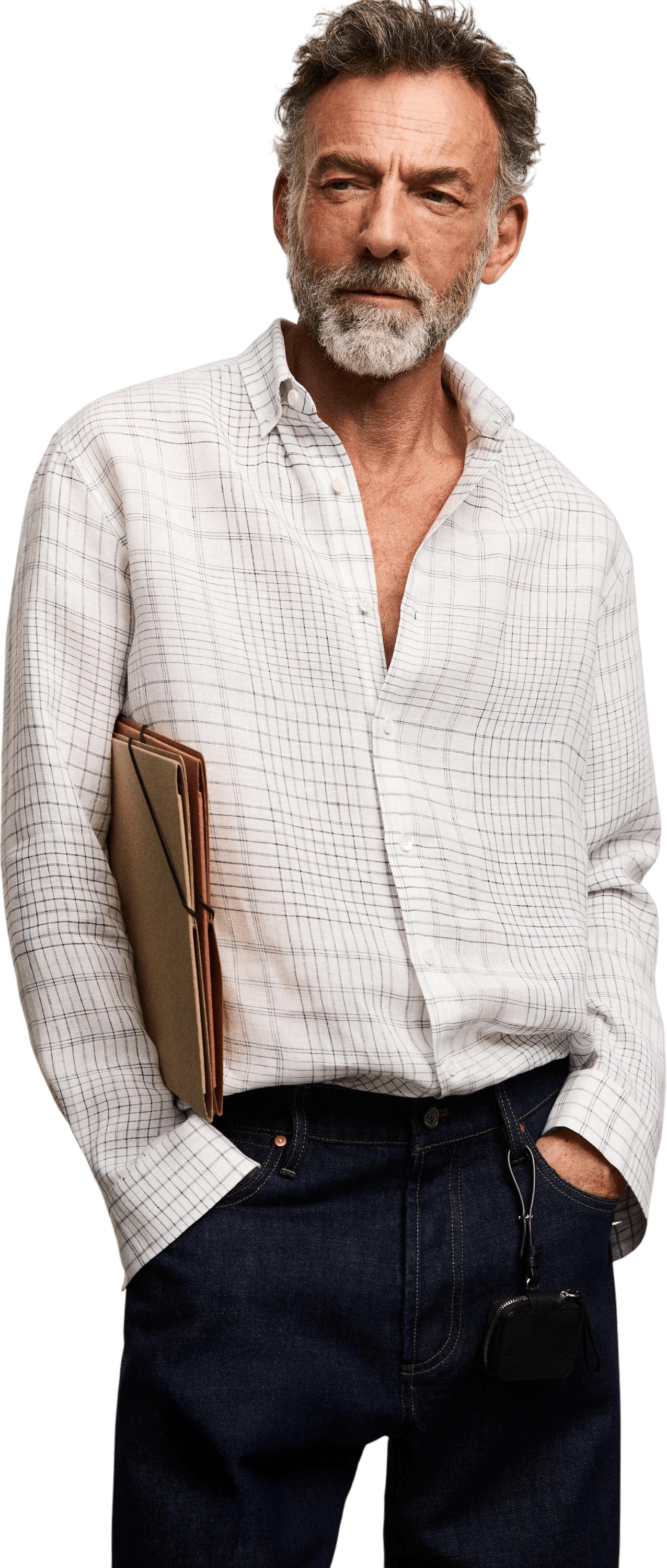 Massimo Dutti 100% Linen Check Shirt