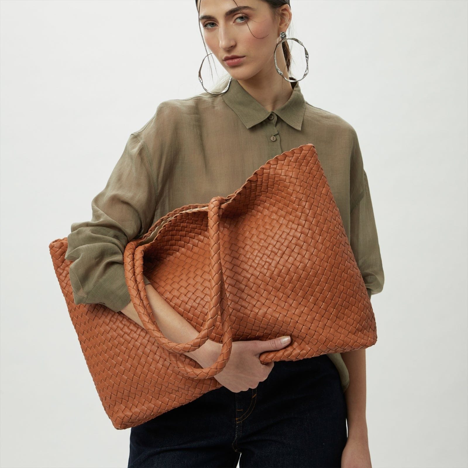 The Travel Elena Woven Handbag by MILANER 