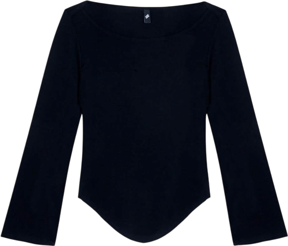 Cou Cou Intimates The Rina Long Sleeve: Black