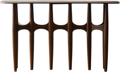 Bixby Bronze Cast Aluminum Console Table