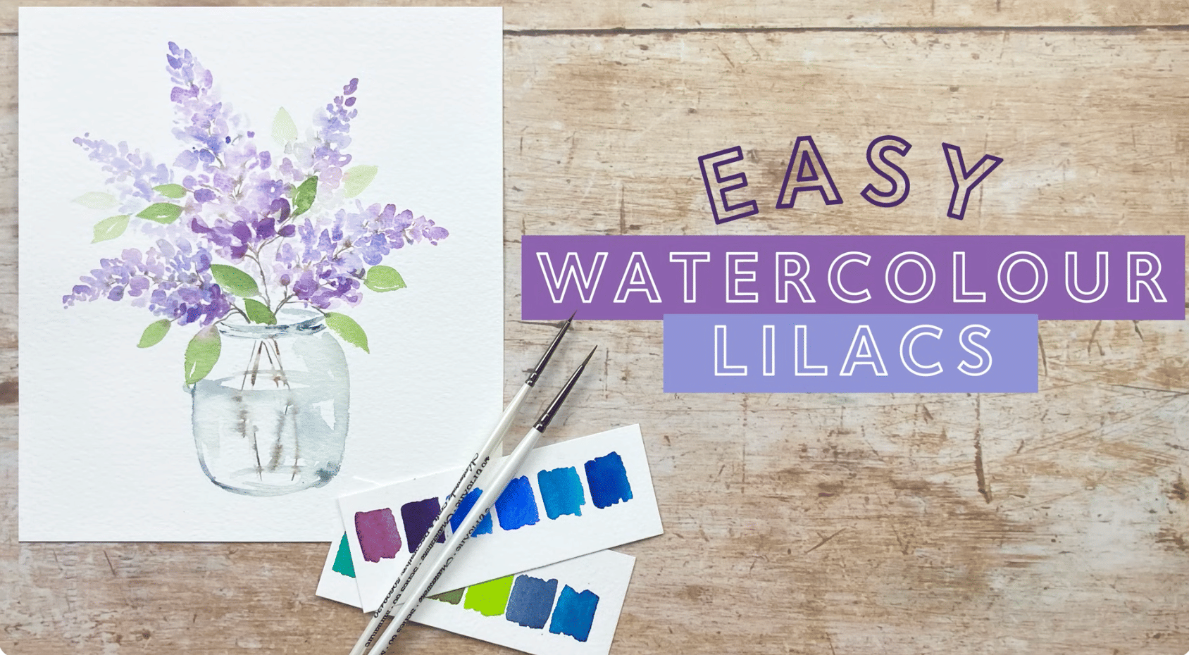 Soothing British watercolor tutorials