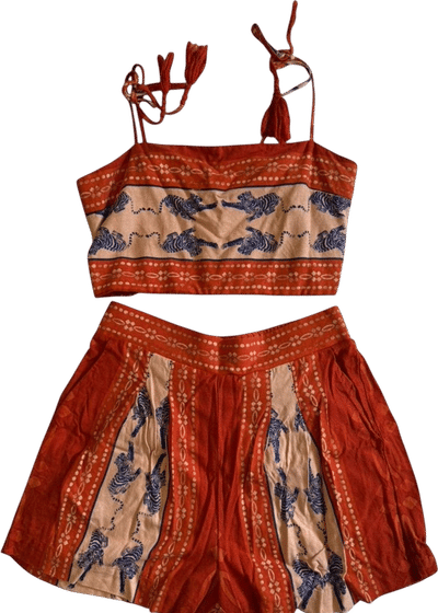 Linen Blend Tiger Set
