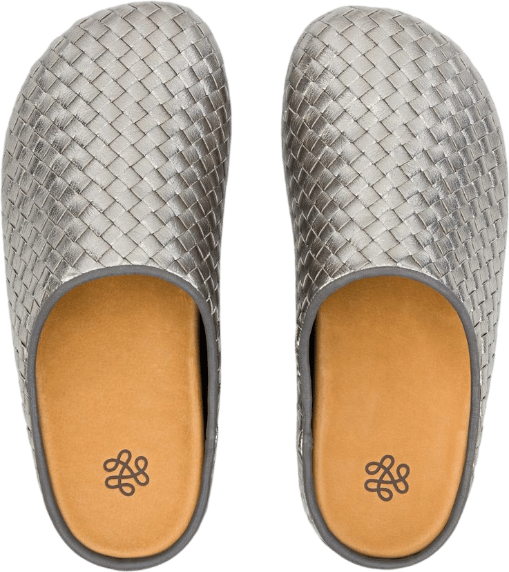 Bolinas Woven Clog in Woven Pyrite Woven