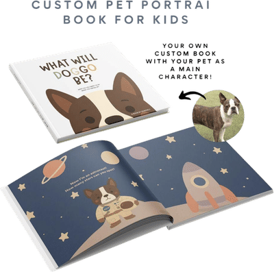 Custom Pet Portrait Jobs Book for Kids