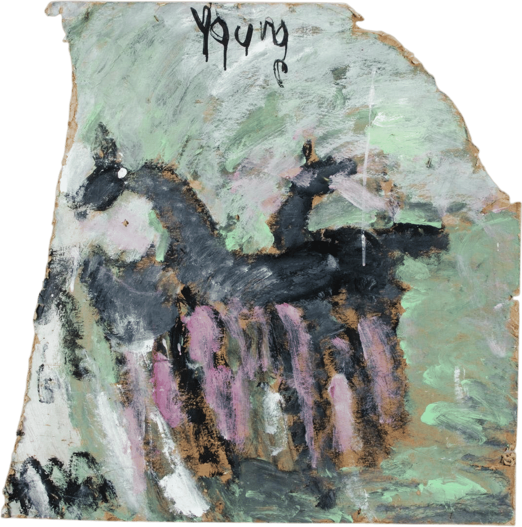 Purvis Young Painting