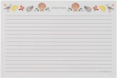 Recipe Cards - Seaside