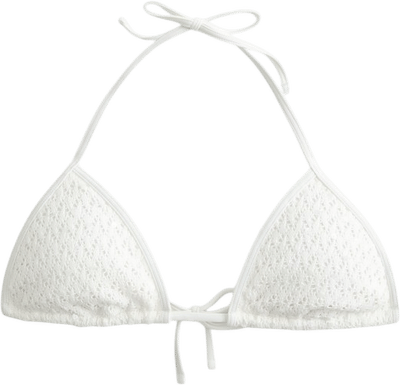 Crochet-Style Sequin Bikini Top