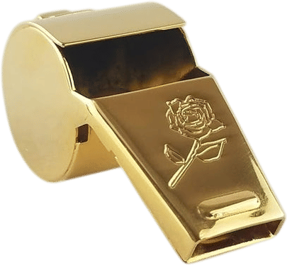 Classic Icon Collection Brass Whistle (Gold Plated)