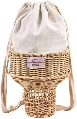 Kawaii Ice Cream Rattan Shoulder Bag
