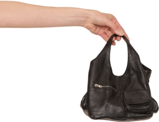 Gianni Chiarini Black Leather Bucket Bag | Khata Space