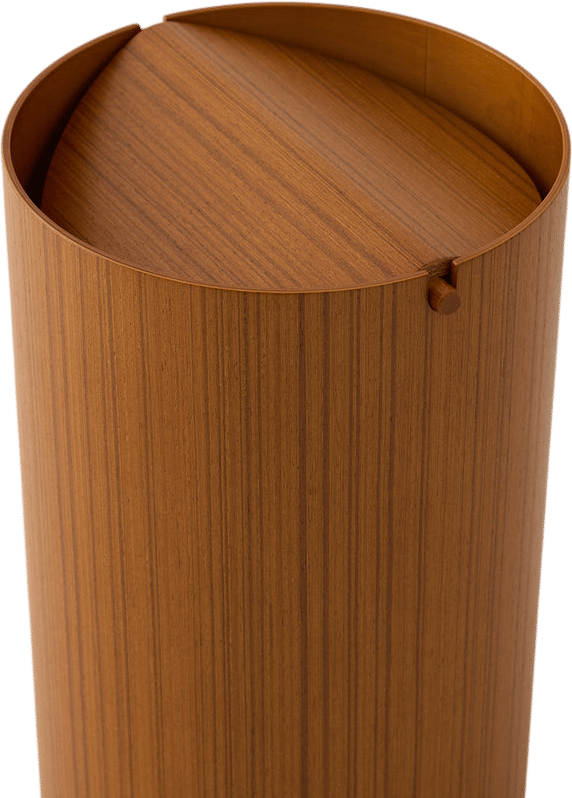 Goodee Large Wooden Waste Basket with Lid