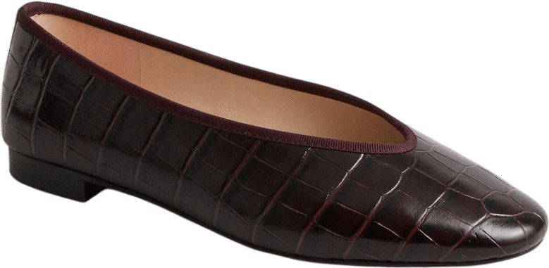 Croc Nina Flats - Oxblood (Tuckernuck)