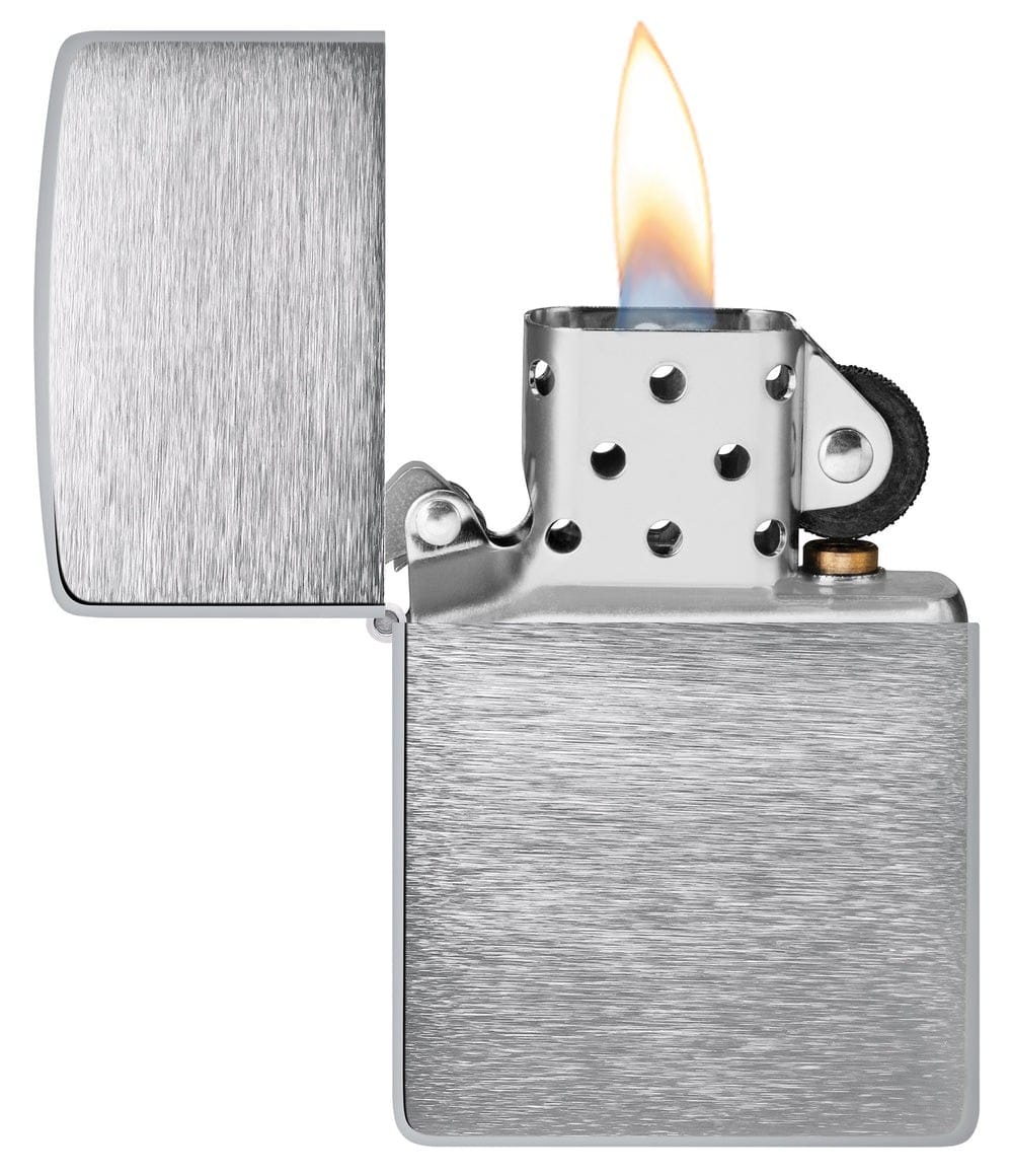 zippo (classic brushed chrome)