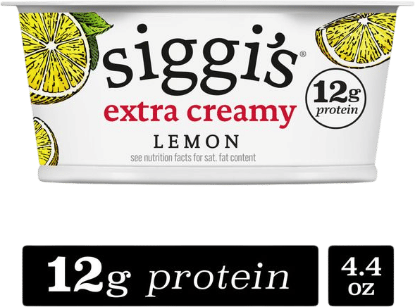 siggi’s lemon or vanilla cinnamon yogurt