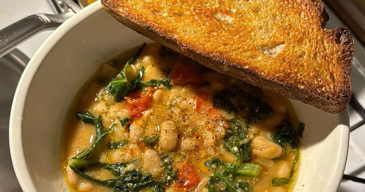 Miso beans and greens