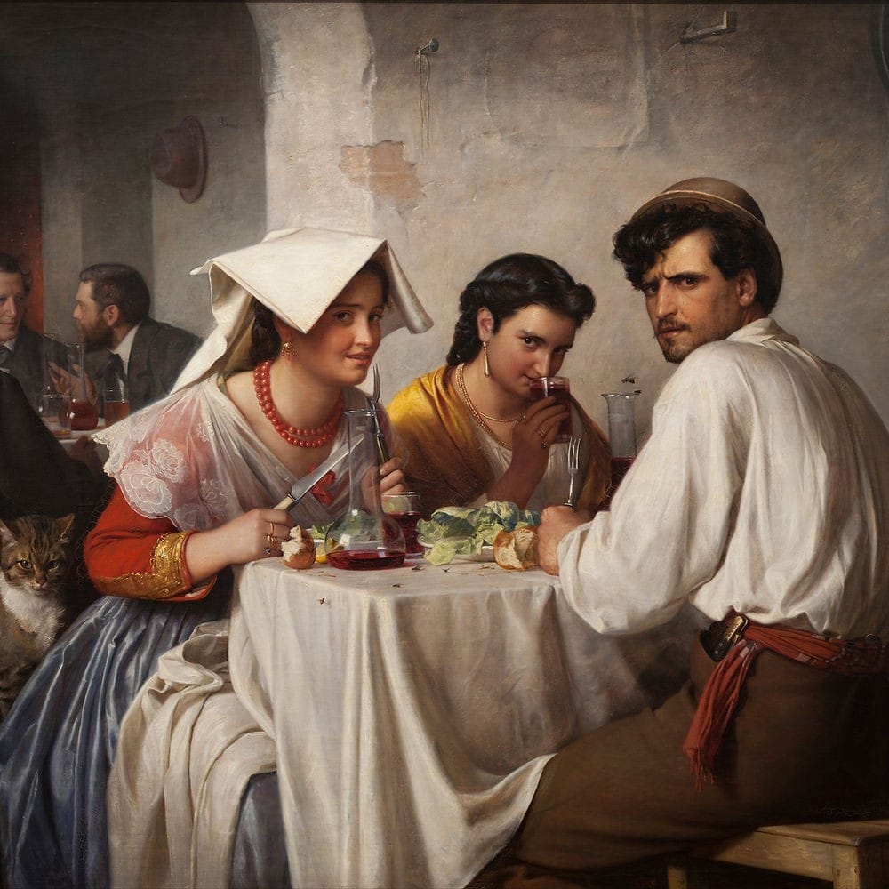 Carl Bloch - In a Roman Osteria