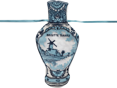 Delft Vase Organza Bag