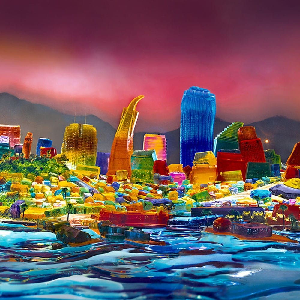 San Francisco in Jell-O by Liz Hickok