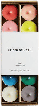Le Feu De L'Eau Rainbow Scented Tea Lights