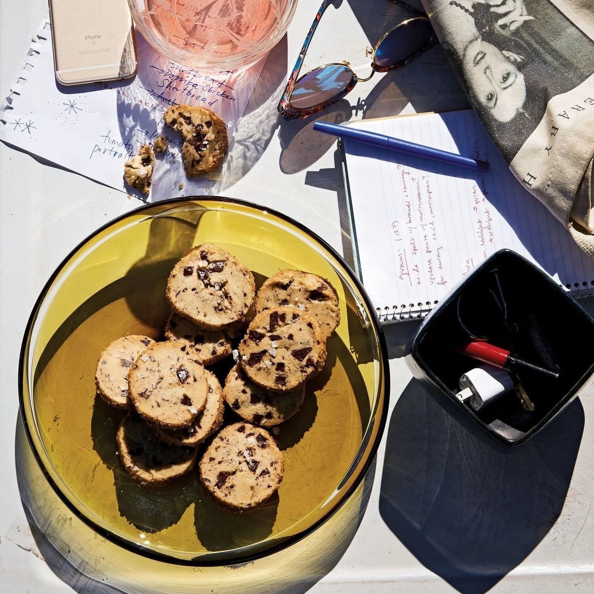 Alison Roman chocolate chunk shortbread cookies