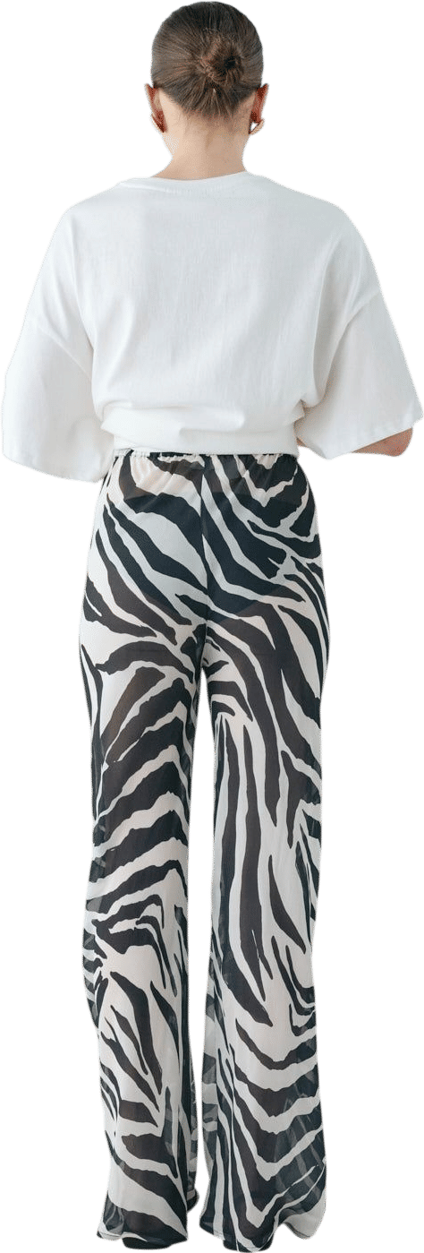Remi Sheer Pants Zebra