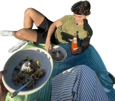backyard picnic in the sun