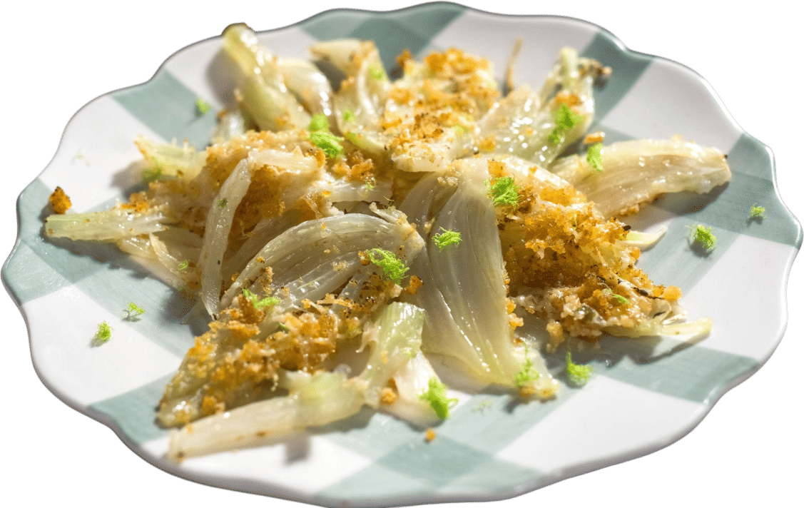 Caramelized Roasted Fennel with Lemon + Parmesan