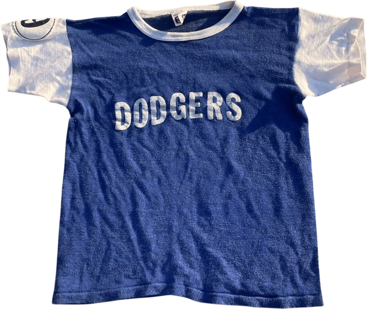 Vintage Dodgers Blue and White T-Shirt