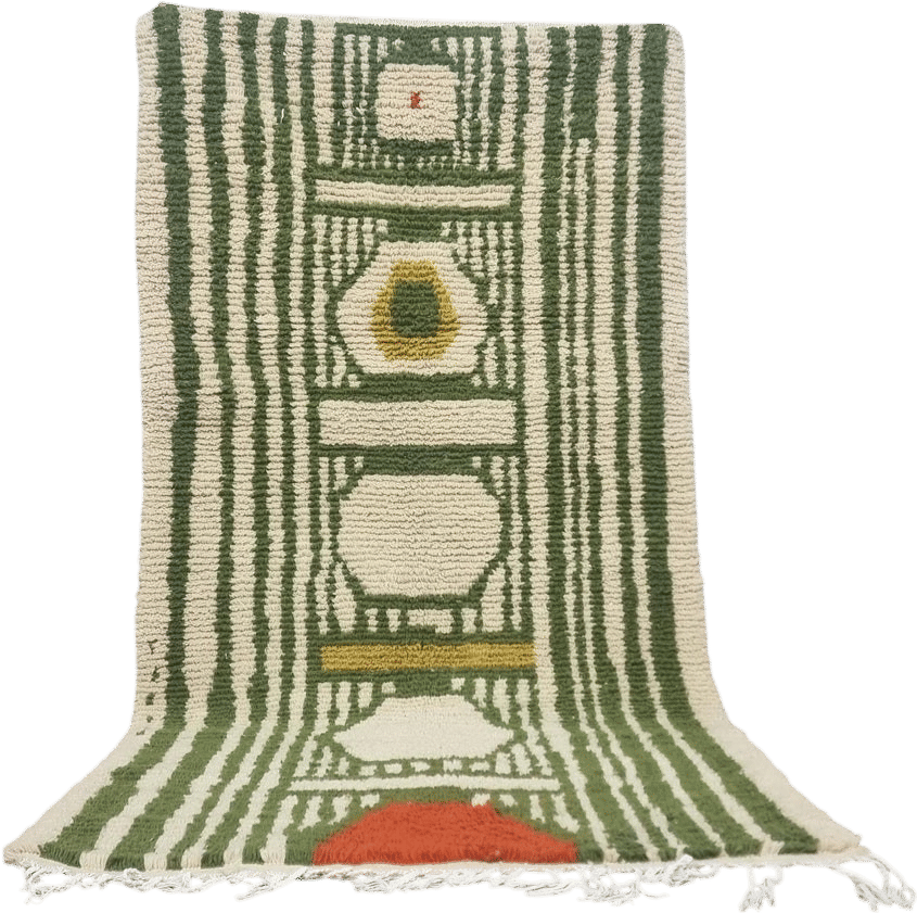 Green Beni Ourain Rug