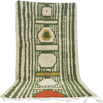 Green Beni Ourain Rug