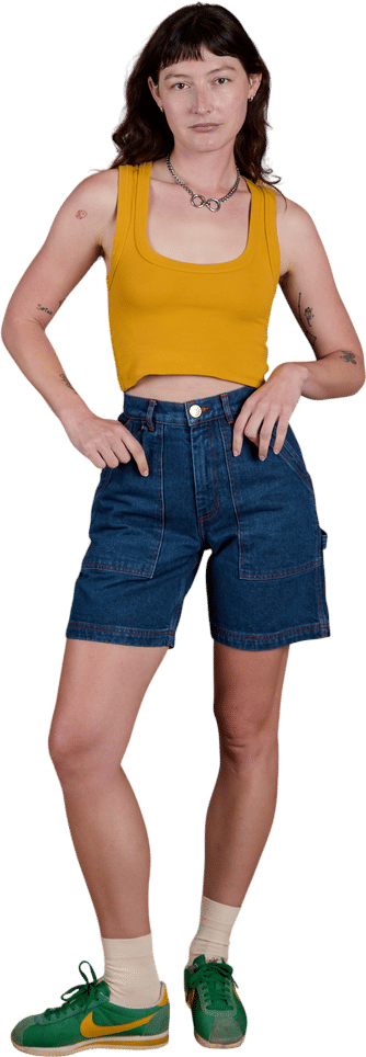 Carpenter Shorts - Dark Wash