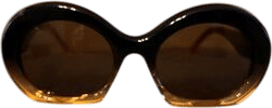 Loewe Black and Gold Oversized Sunglasses