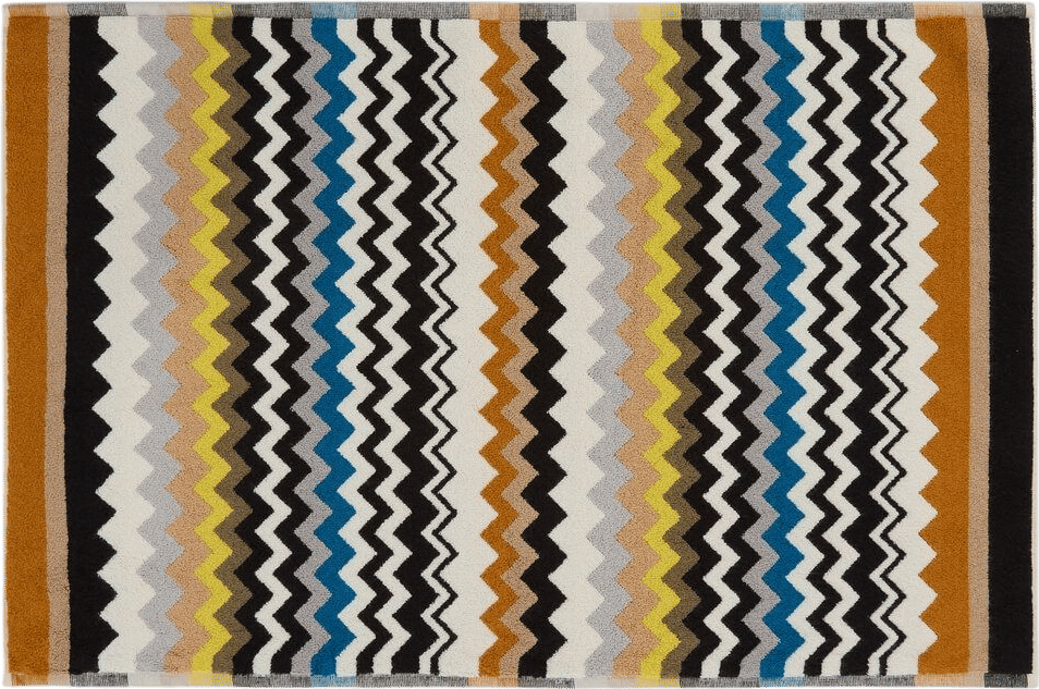 Missoni 100% cotton bath mat with chevron pattern