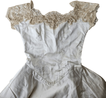 handmade vintage wedding dress