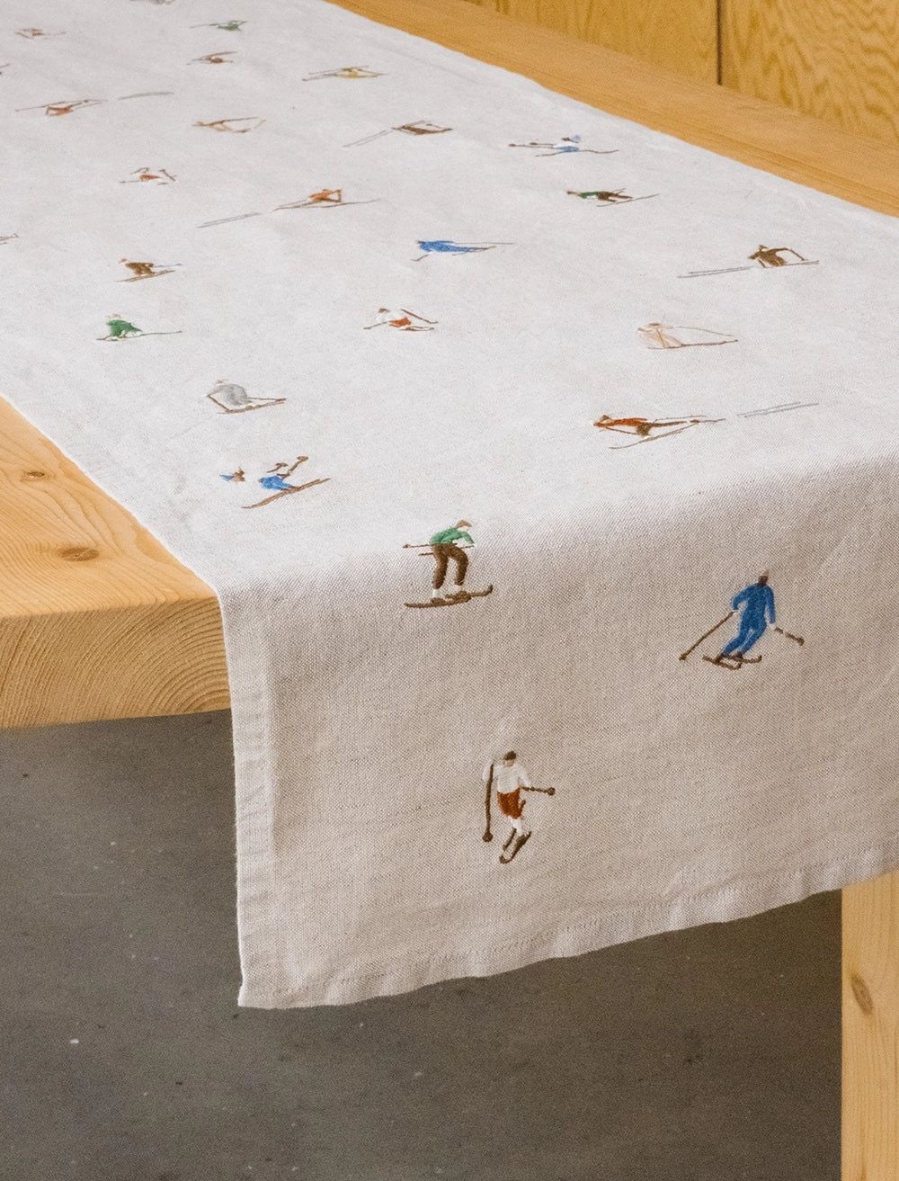 Skiers Table Runner