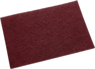 3M Scotch-Brite General Purpose 7447 Hand Pad, Very Fine Grade, 6 in x 9 in, Pack of 20, Aluminum Oxide, Surface Preparation, Scuffing, Blending, Cleaning, Maroon
