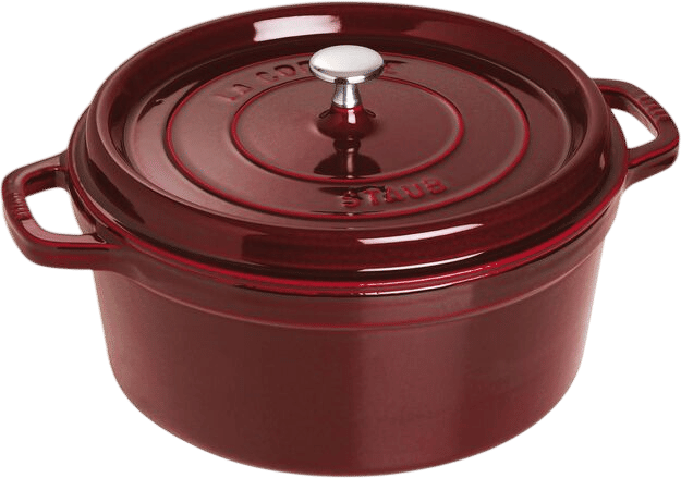 Staub 7 qt Round Dutch Oven (Grenadine)