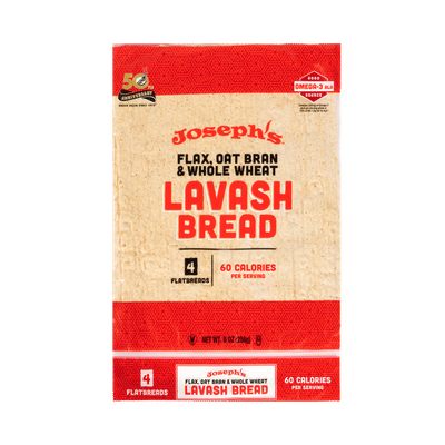 Flax, Oat Bran & Whole Wheat Lavash Bread
