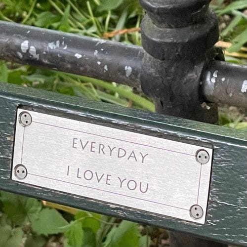Reading bench dedication plaques