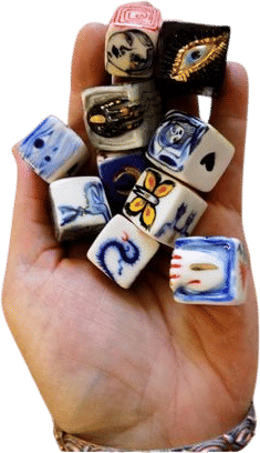 Deluxe Porcelain Lucky Love Dice