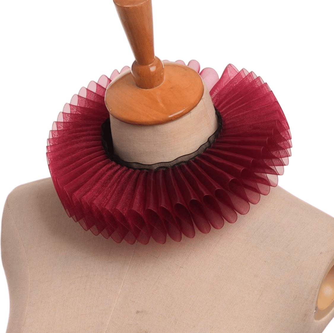 Elizabethan Neck Ruff #13-Wine
