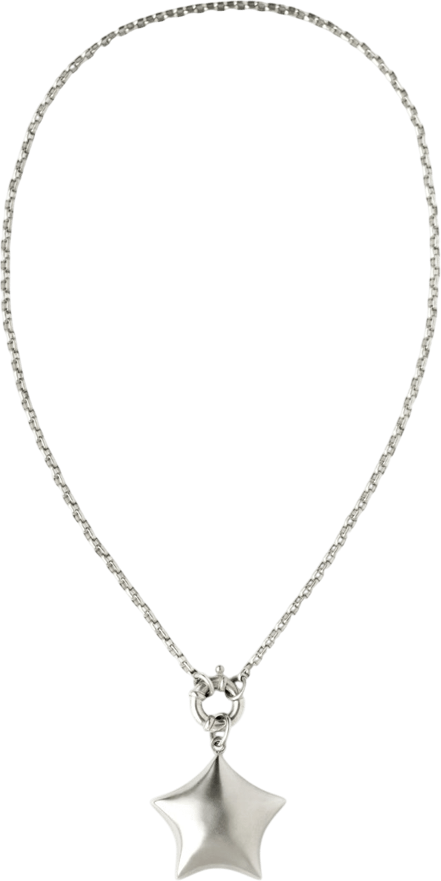 Puffed Star Necklace