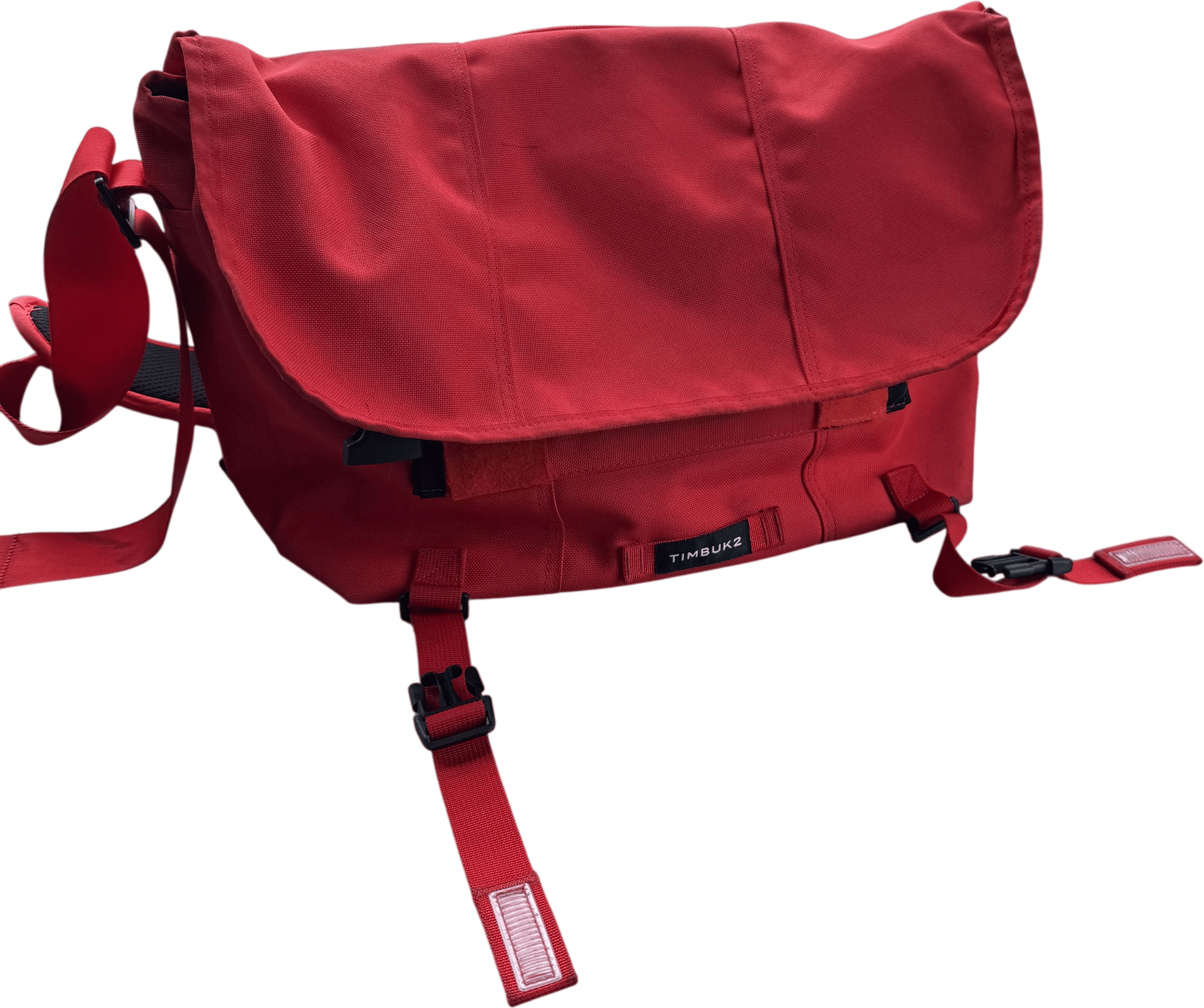 Bright red bag