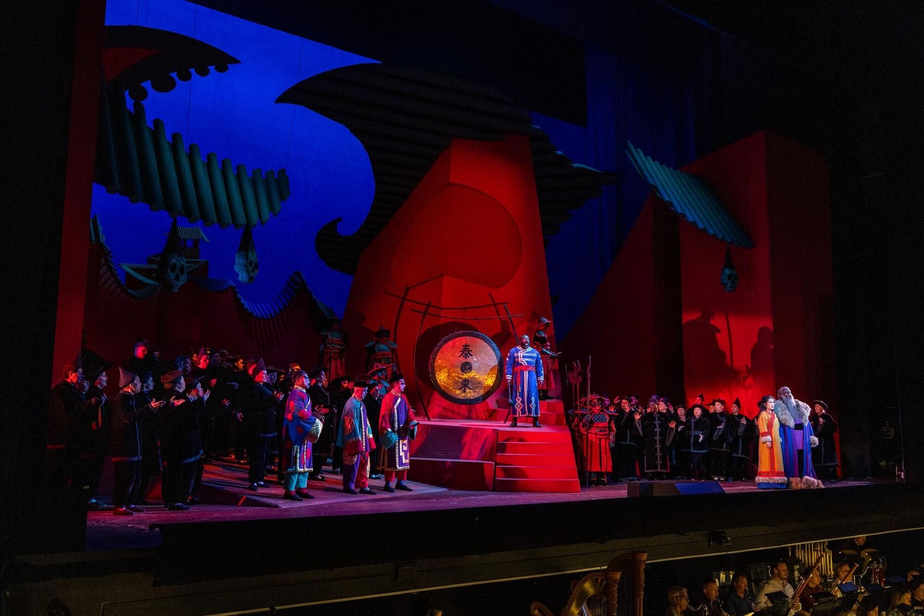 David Hockney's set design in Turandot