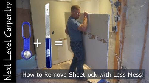 Pro Tip for Removing Sheetrock