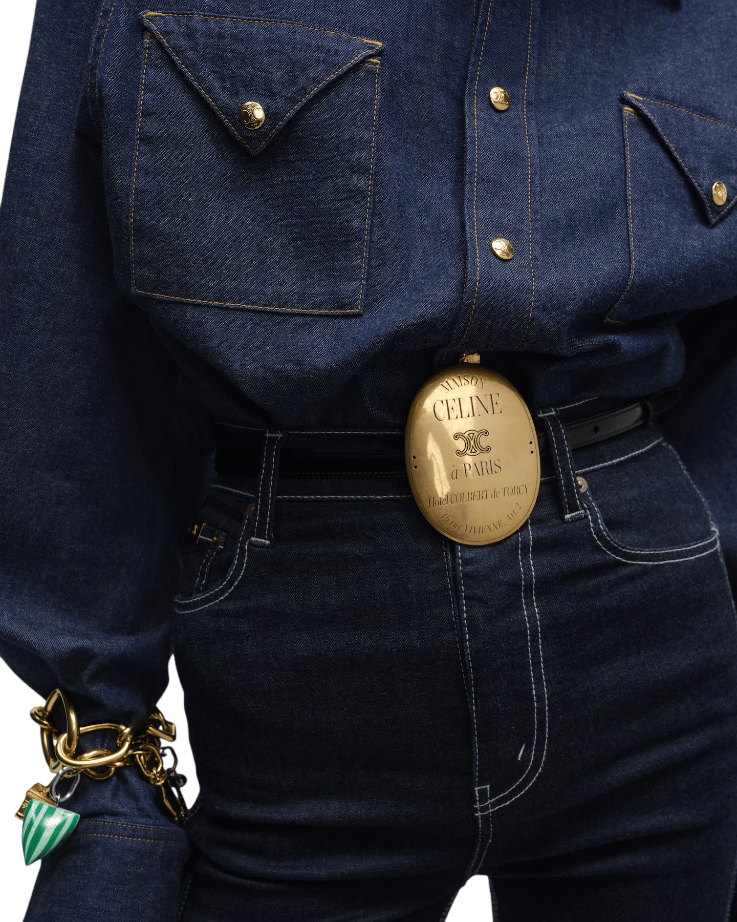Belt in Taurillon Leather