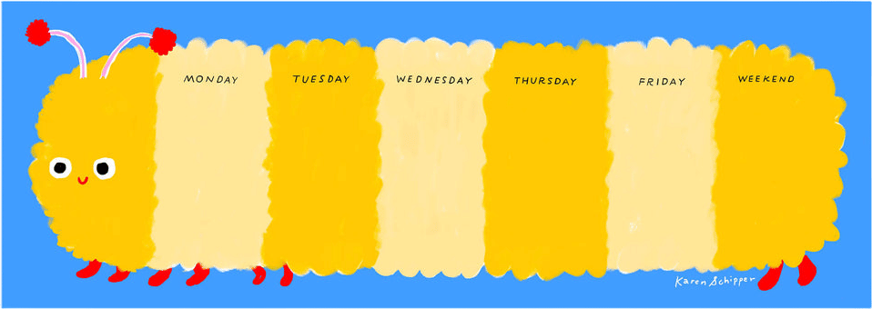 Caterpillar Weekly Planning Pad