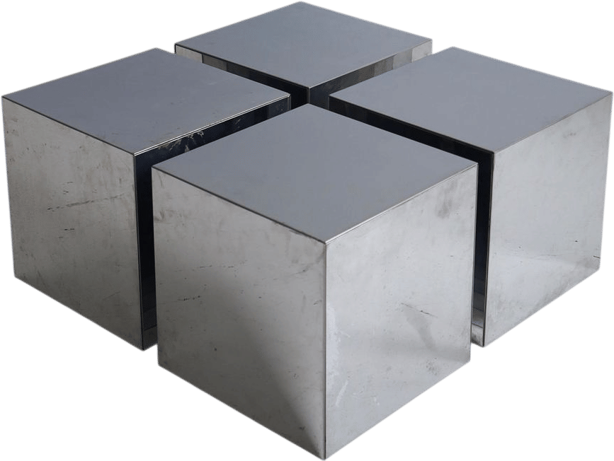 Modular Chrome Coffee Table