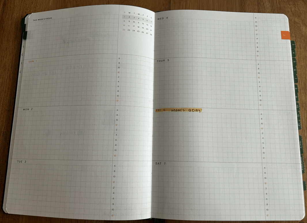 Haroo Planner (Horizontal layout)