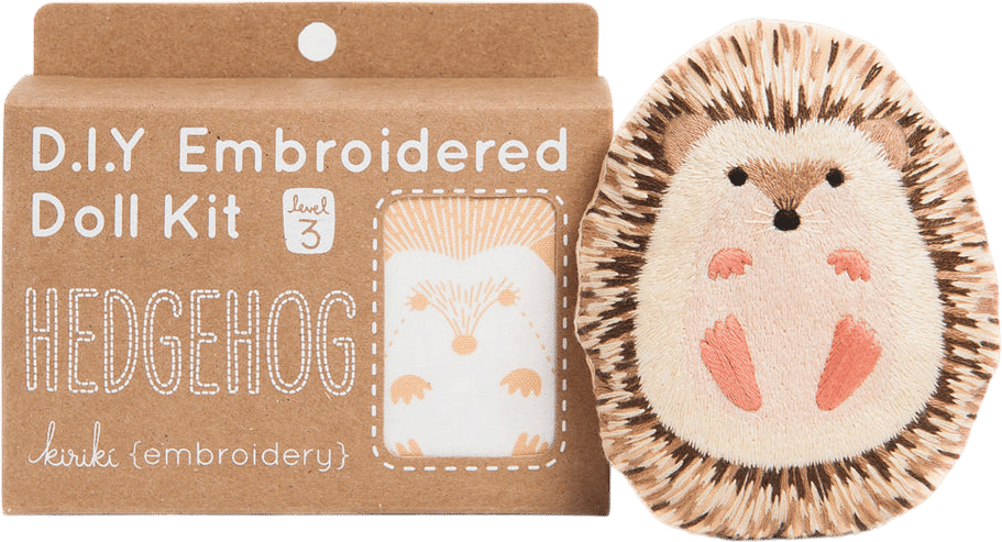 Kiriki Press Hedgehog Embroidery Kit